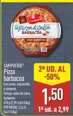 ALDI Campofrío - pizza barbacoa oferta