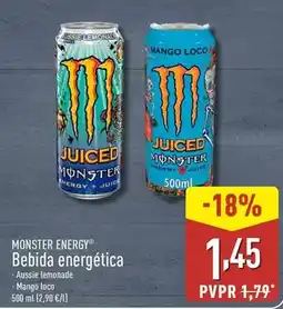 ALDI Monster energy - bebida energética oferta