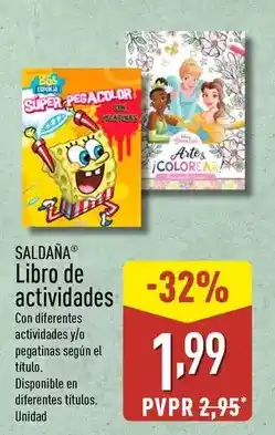 ALDI Saldana - libro de actividades oferta