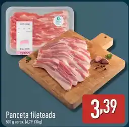 ALDI Panceta fileteada oferta