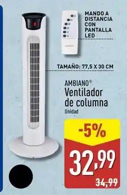 ALDI Ambiano - ventilador de columna oferta