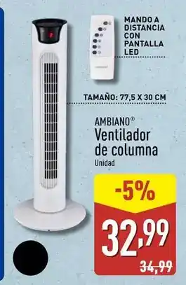 ALDI Ambiano - ventilador de columna oferta