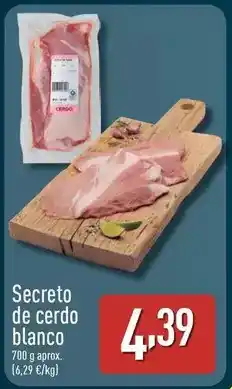 ALDI Secreto de cerdo blanco oferta