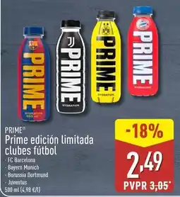 ALDI Prime - edicion limitada clubes futbol oferta