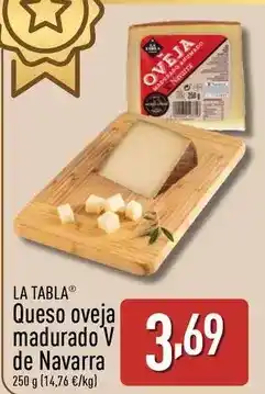 ALDI La tabla - queso oveja madurado v de navarra oferta