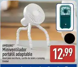 ALDI Ambiano - miniventilador portatil adaptable oferta
