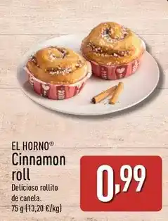 ALDI El horno - cinnamon roll oferta