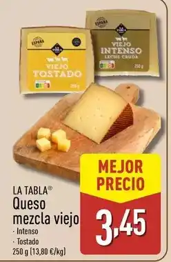 ALDI La tabla - queso mezcla viejo oferta