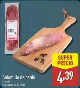 ALDI Solomillo de cerdo oferta