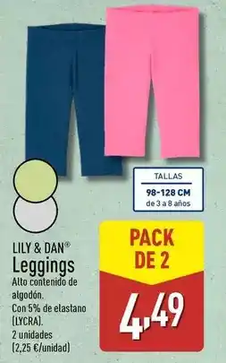 ALDI Lily & dan - leggings oferta