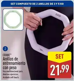 ALDI Crane - anillos de entrenamiento con peso oferta