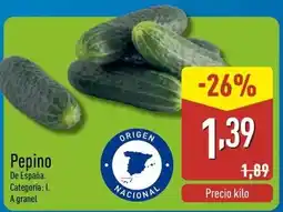 ALDI España - pepino oferta