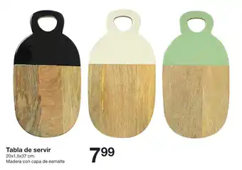 Zeeman Tabla de servir 20 x 1.5 x 37 cm oferta