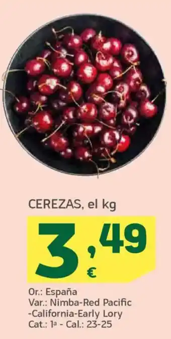 HiperDino Cerezas oferta