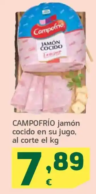 HiperDino CAMPOFRÍO jamón cocido en su jugo oferta
