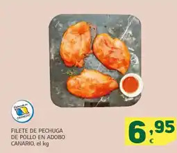 HiperDino Filete de pechuga de pollo en adobo canario oferta