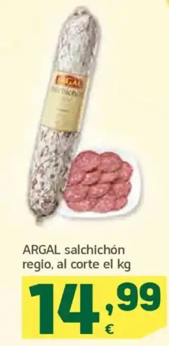 HiperDino ARGAL salchichón regio oferta