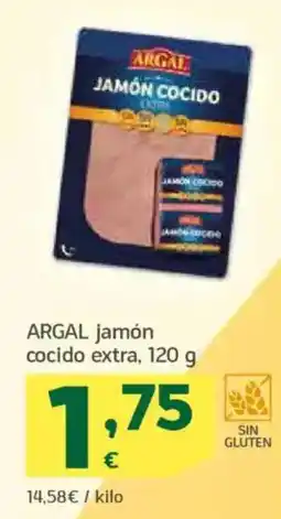 HiperDino ARGAL jamón cocido extra oferta