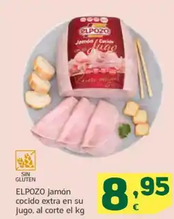 HiperDino ELPOZO jamón cocido extra en su jugo oferta