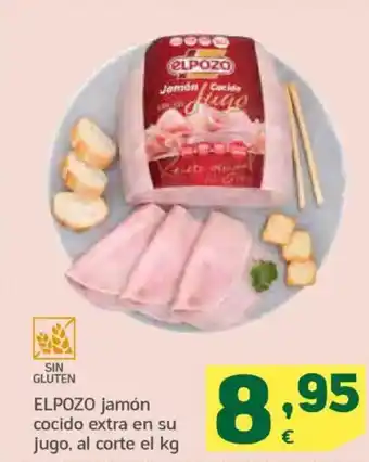 HiperDino ELPOZO jamón cocido extra en su jugo oferta