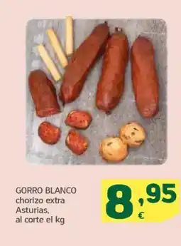 HiperDino GORRO BLANCO chorizo extra Asturias oferta