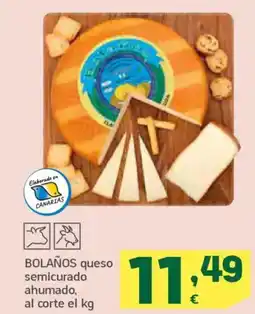 HiperDino BOLAÑOS queso semicurado ahumado oferta