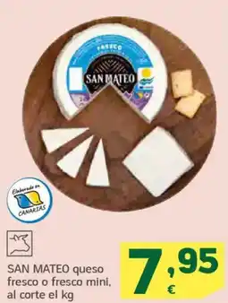 HiperDino SAN MATEO queso fresco o fresco mini, oferta