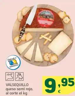 HiperDino VALSEQUILLO queso semi rojo, oferta