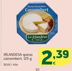 HiperDino LA IRLANDESA queso camembert oferta