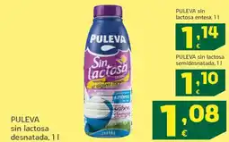 HiperDino PULEVA sin lactosa semidesnatada oferta