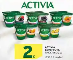 HiperDino ACTIVIA con fruta, oferta