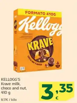HiperDino KELLOGG'S Krave milk, choco and nut oferta