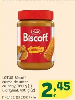 HiperDino LOTUS Biscoff crema de untar crunchy, u original oferta