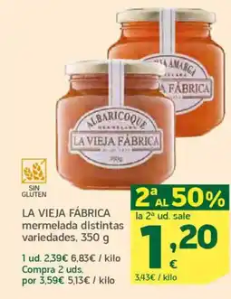 HiperDino LA VIEJA FÁBRICA mermelada distintas variedades, oferta