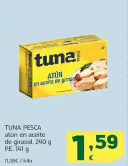HiperDino TUNA PESCA atún en aceite de girasol oferta