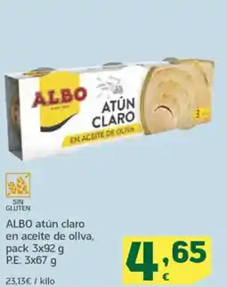 HiperDino ALBO atún claro en aceite de oliva oferta