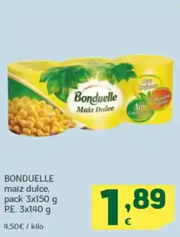 HiperDino BONDUELLE maíz dulce oferta