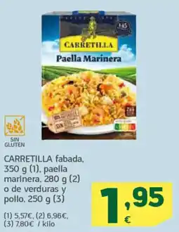 HiperDino CARRETILLA fabada paella marinera o de verduras y pollo oferta