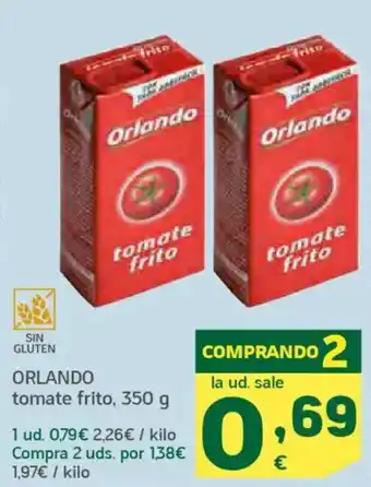 HiperDino ORLANDO tomate frito oferta