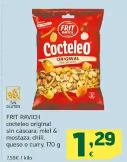 HiperDino FRIT RAVICH cocteleo original sin cáscara, miel & mostaza, chili, queso o curry oferta