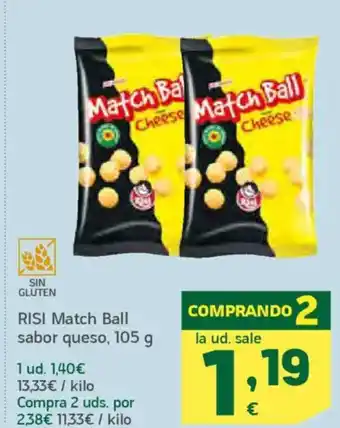 HiperDino RISI Match Ball sabor queso oferta