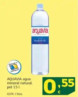 HiperDino AQUAVIA agua mineral natural oferta