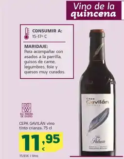 HiperDino CEPA GAVILÁN vino tinto crianza oferta