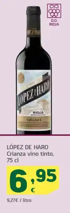 HiperDino LÓPEZ DE HARO Crianza vino tinto oferta
