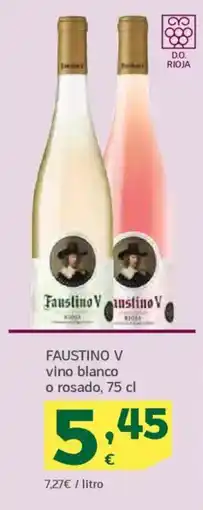 HiperDino Faustino v vino blanco o rosado oferta