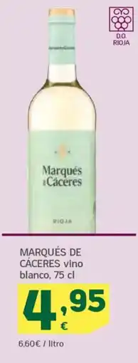 HiperDino Marqués de cáceres vino blanco oferta
