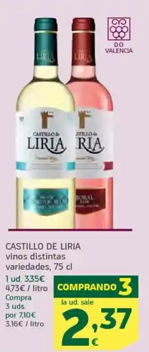 HiperDino CASTILLO DE LIRIA vinos distintas variedades oferta