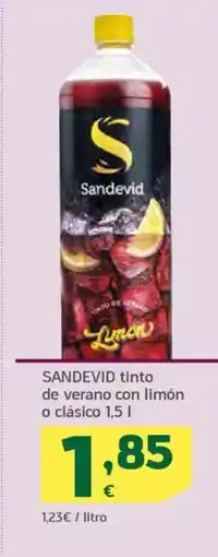HiperDino SANDEVID tinto de verano con limón o clásico oferta