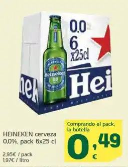 HiperDino HEINEKEN cerveza 0,0% oferta