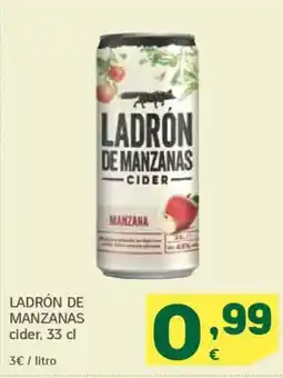HiperDino Ladrón de manzanas cider oferta